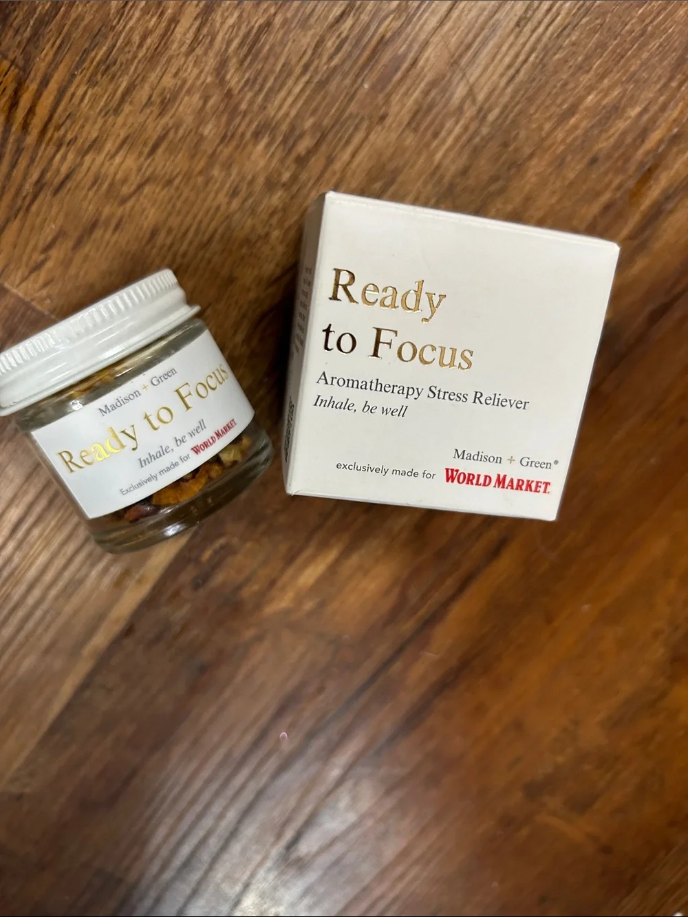 Madison + Green Ready to Focus Aromatherapy Stress Reliever - White